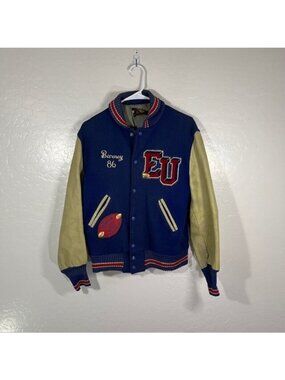 Vintage Varsity Jacket Mens 38 Wool Leather 1986 Football Bomber High School